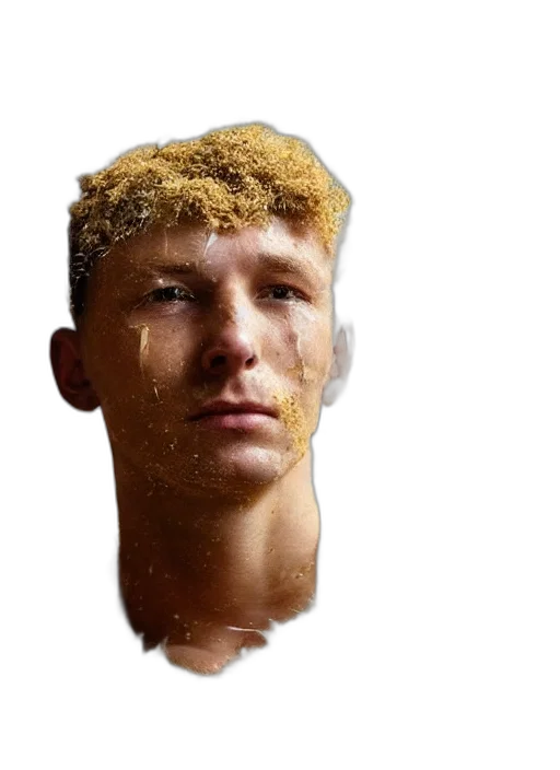 face, hair, mask, creature transparent PNG cut-out