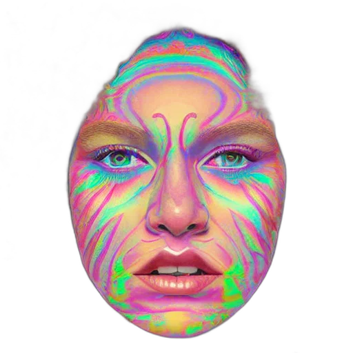 face, mask, creature, robot transparent PNG cut-out