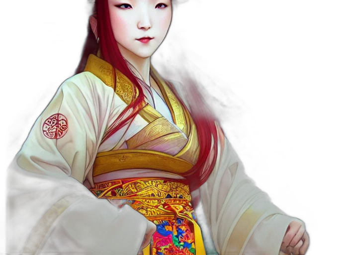 staff, fantasy art, photorealistic, concept art, oil painting, red, colorful, golden transparent PNG cut-out