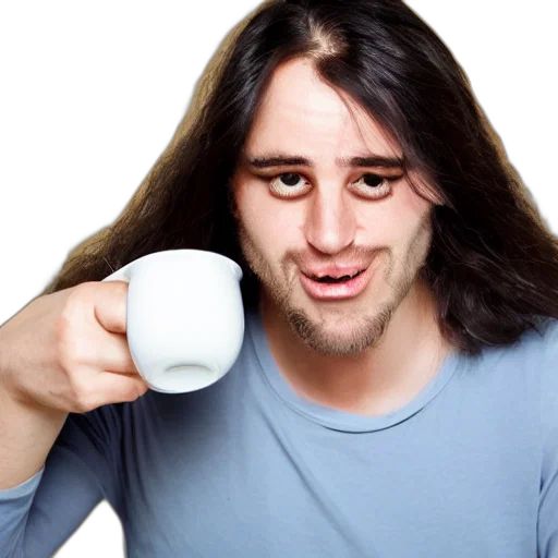 hair, face, staff, food transparent PNG cut-out