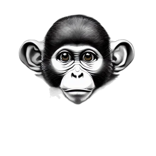 animal, face, mask, staff, photorealistic, pencil sketch, concept art, cartoon transparent PNG cut-out