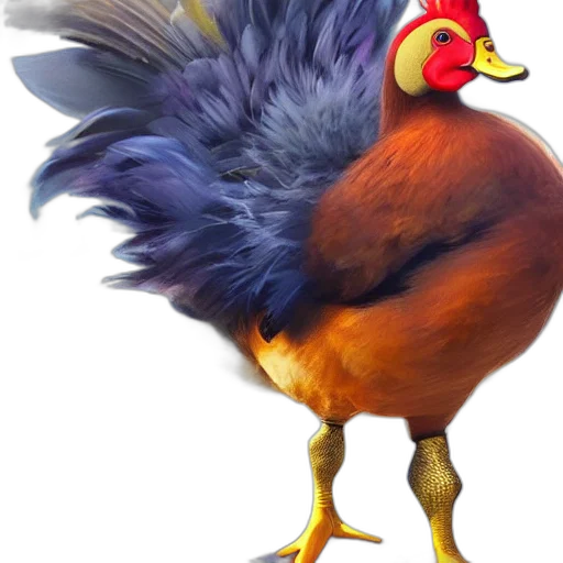animal, creature, crown, weapon, concept art, photorealistic, 3d render, pixel art transparent PNG cut-out