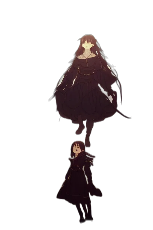 dress, crown, staff, creature transparent PNG cut-out