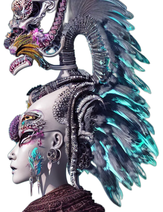 mask, dragon, jewelry, crown transparent PNG cut-out