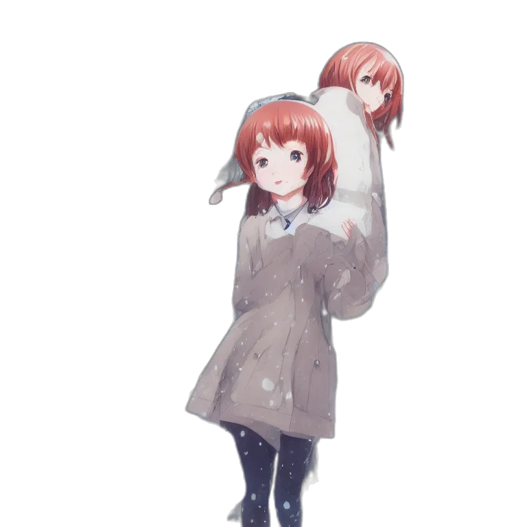 jacket, dress, staff, creature, anime, watercolor, concept art, pixel art transparent PNG cut-out