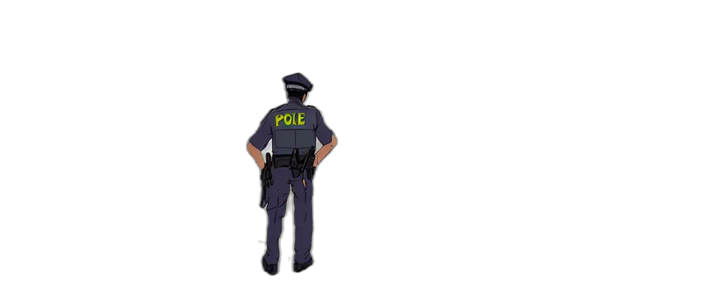 staff, jacket, weapon, robot transparent PNG cut-out