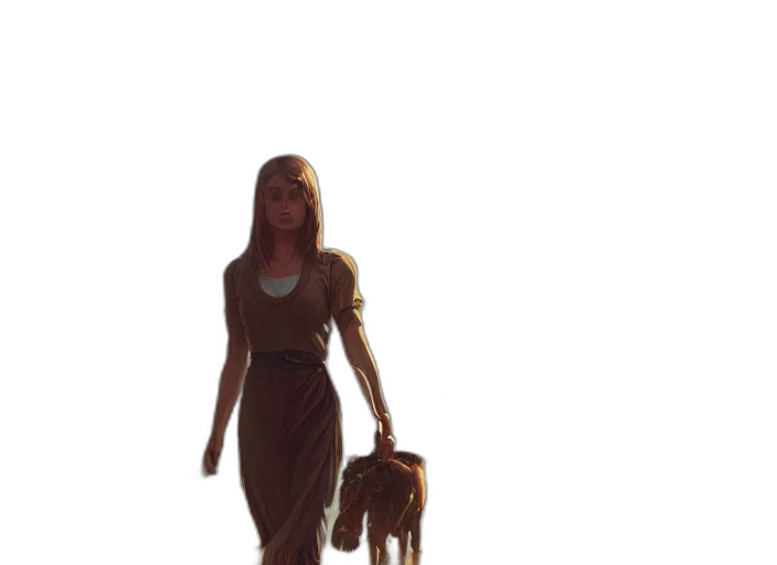 dress, staff, creature, animal, concept art, oil painting, photorealistic, pixel art transparent PNG cut-out