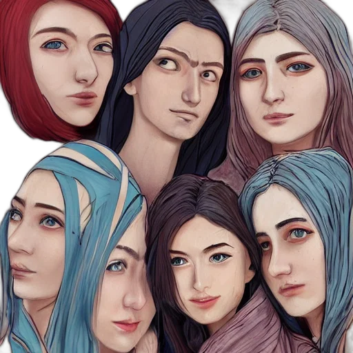 face, mask, fantasy art, concept art, photorealistic, anime, blue, dark transparent PNG cut-out