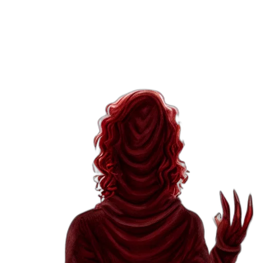 hair, dress, mask, creature, concept art, pixel art, comic book art, fantasy art transparent PNG cut-out