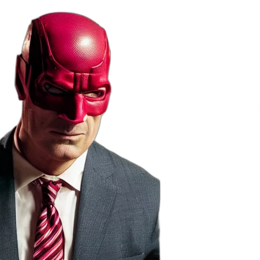 mask, comic book art, red, bob transparent PNG cut-out