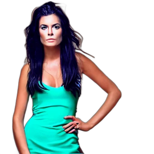 dress, photorealistic, cartoon, green, sara, sorbillo transparent PNG cut-out