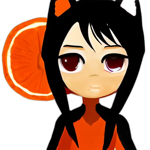 staff, anime, cartoon, pixel art, concept art, monochrome, tomboy, girl transparent PNG cut-out