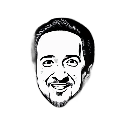 face, staff, cartoon, photorealistic transparent PNG cut-out