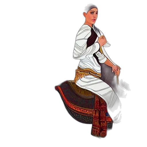 dress, staff, jewelry, concept art transparent PNG cut-out