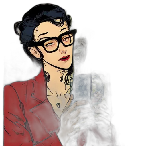 jewelry, staff, jacket, cartoon transparent PNG cut-out