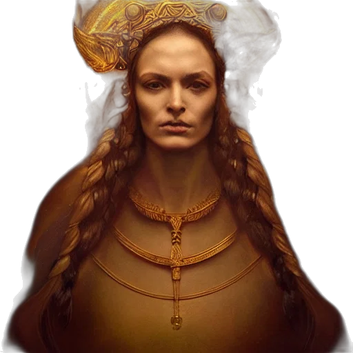 face, crown, staff, jewelry transparent PNG cut-out