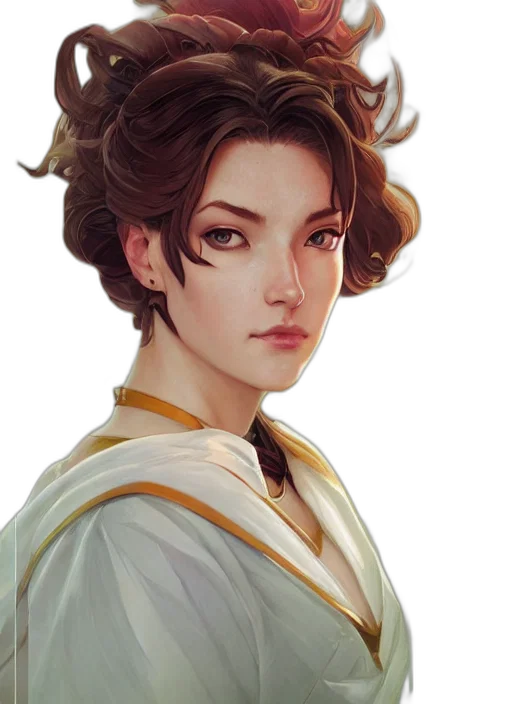 staff, face, crown, fantasy art transparent PNG cut-out
