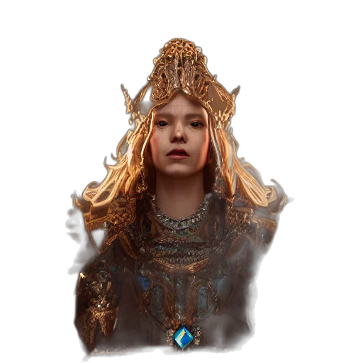 crown, jewelry, face, staff transparent PNG cut-out