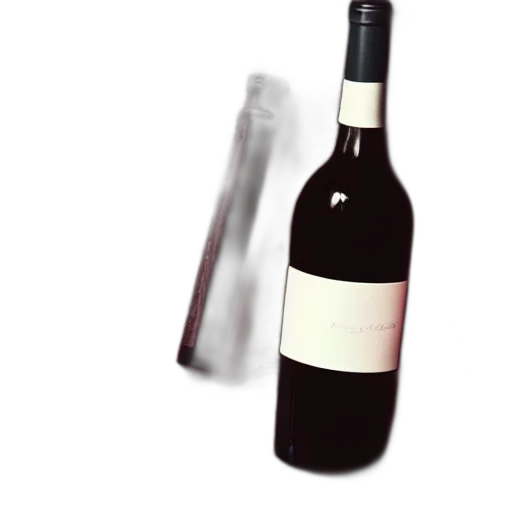 bottle, weapon, staff, food, 3d render, photorealistic, wine, weird transparent PNG cut-out