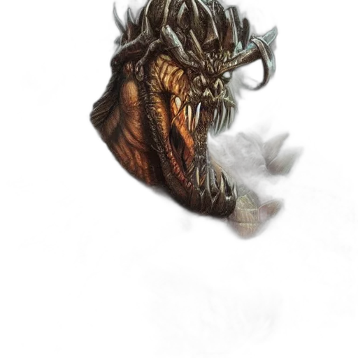 dragon, creature, mask, face transparent PNG cut-out