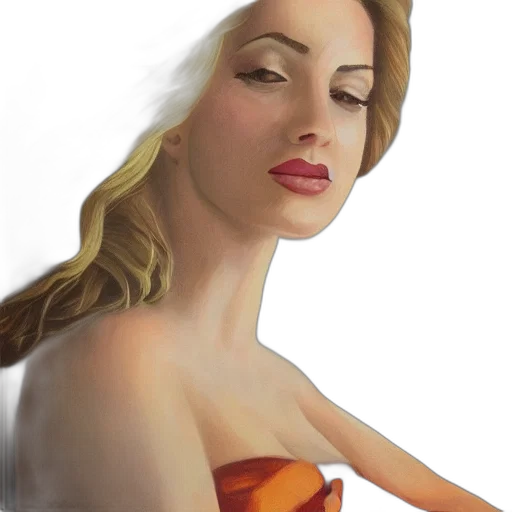 dress, face, jewelry, photorealistic, oil painting, fantasy art, concept art, underwater transparent PNG cut-out
