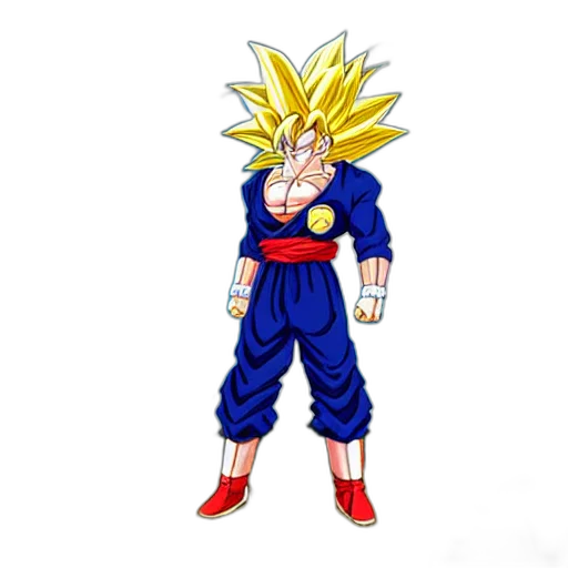 staff, jacket, animal, concept art, 3d render, pixel art, cartoon, goku transparent PNG cut-out