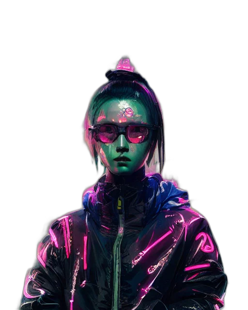 jacket, mask, face, robot transparent PNG cut-out