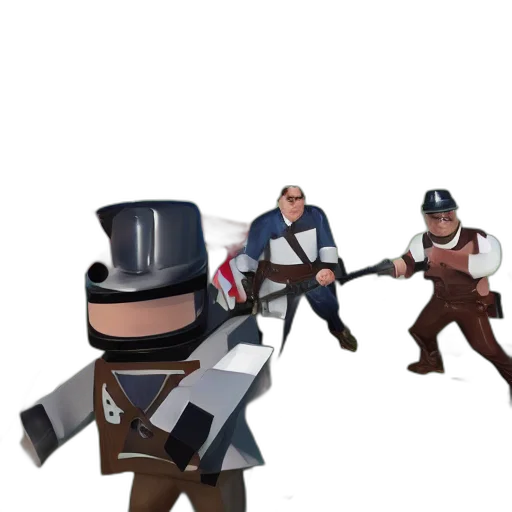 staff, weapon, sword, hat, concept art, 3d render, pixel art, cartoon transparent PNG cut-out
