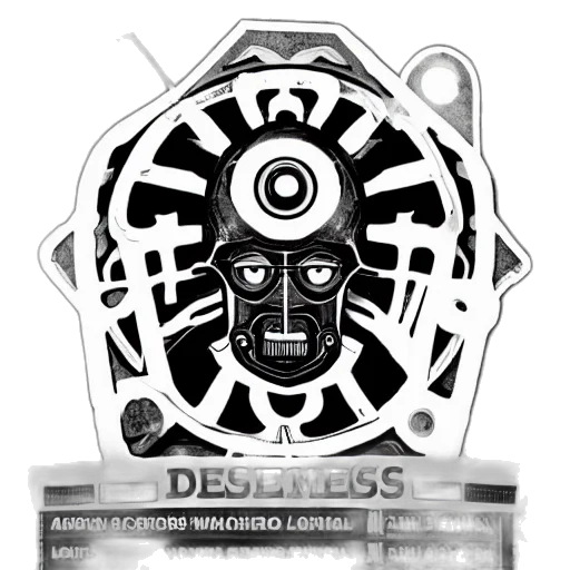 mask, jewelry, robot, 3d render transparent PNG cut-out