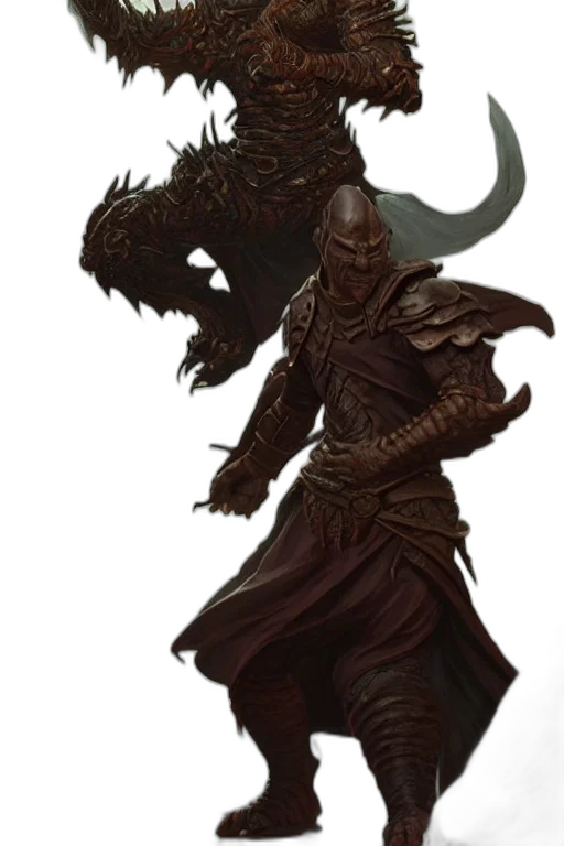 dragon, creature, mask, staff transparent PNG cut-out