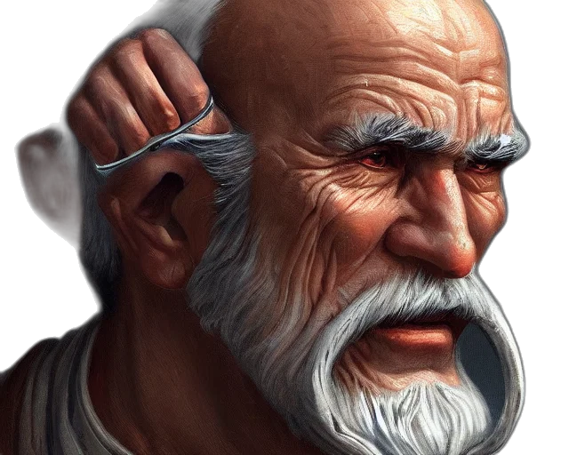 face, staff, mask, weapon, photorealistic, fantasy art, concept art, oil painting transparent PNG cut-out