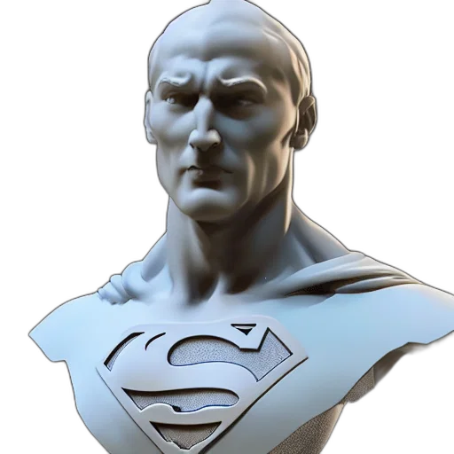 face, 3d render, comic book art, concept art transparent PNG cut-out