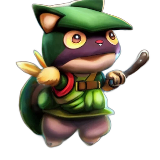 staff, weapon, animal, hat transparent PNG cut-out
