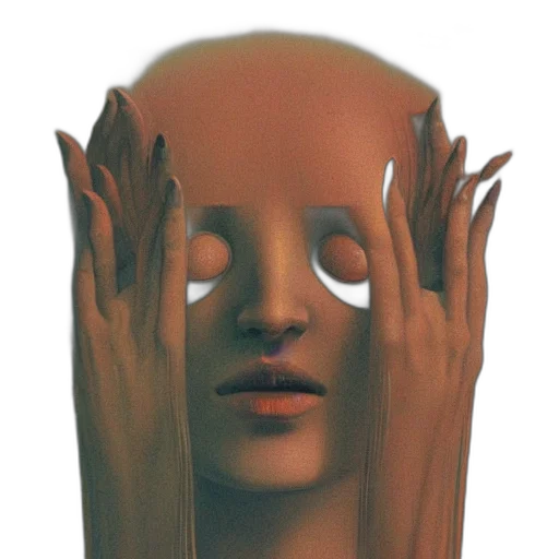 mask, face, hair, creature transparent PNG cut-out