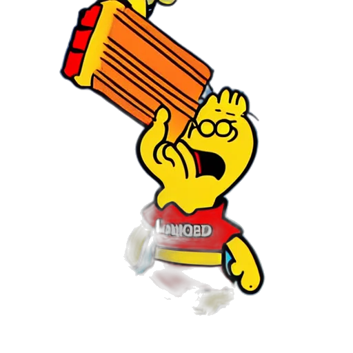 staff, weapon, cartoon, 3d render transparent PNG cut-out