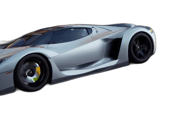 car, weapon, 3d render, photorealistic transparent PNG cut-out