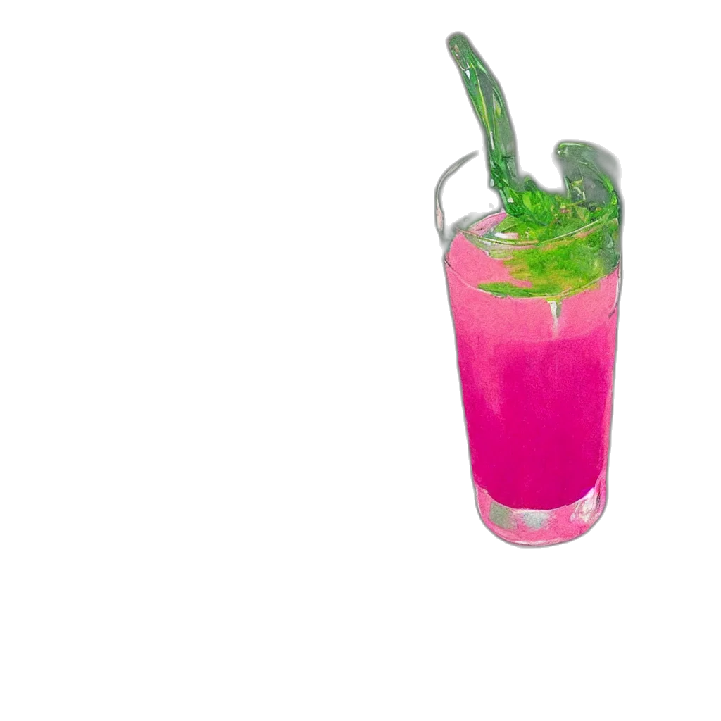 food, staff, weapon, bottle, 3d render, photorealistic, vaporwave, neon transparent PNG cut-out
