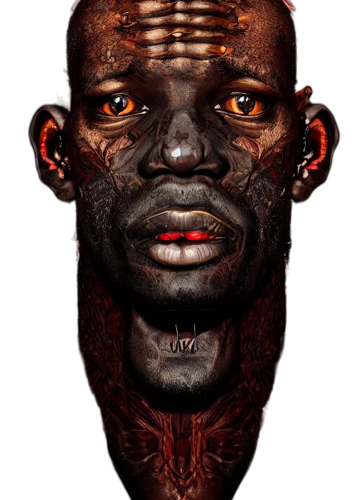 face, mask, creature, animal, photorealistic, concept art, fantasy art, comic book art transparent PNG cut-out