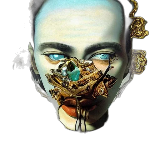 mask, face, jewelry, crown transparent PNG cut-out