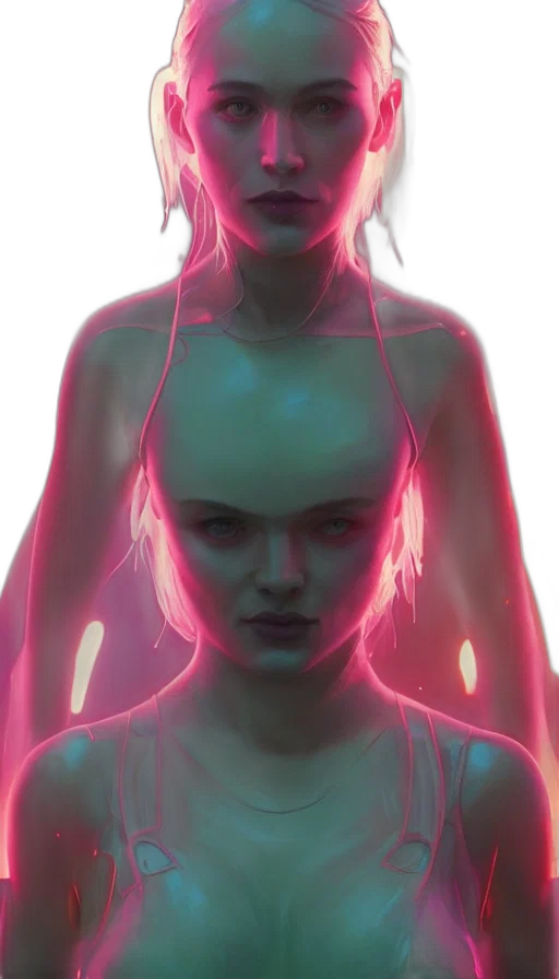 robot, face, creature, hair transparent PNG cut-out
