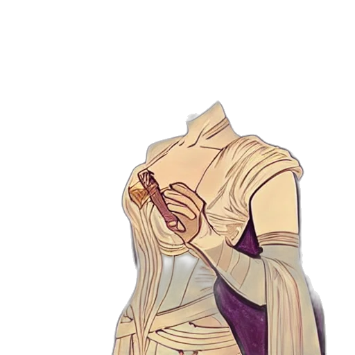 dress, mask, jacket, staff transparent PNG cut-out