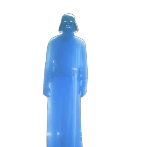 bottle, staff, weapon, sword, 3d render, vaporwave, outer space, blue transparent PNG cut-out