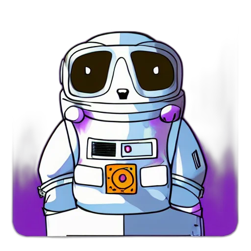 robot, staff, face, pixel art, concept art, cartoon, comic book art, outer space transparent PNG cut-out