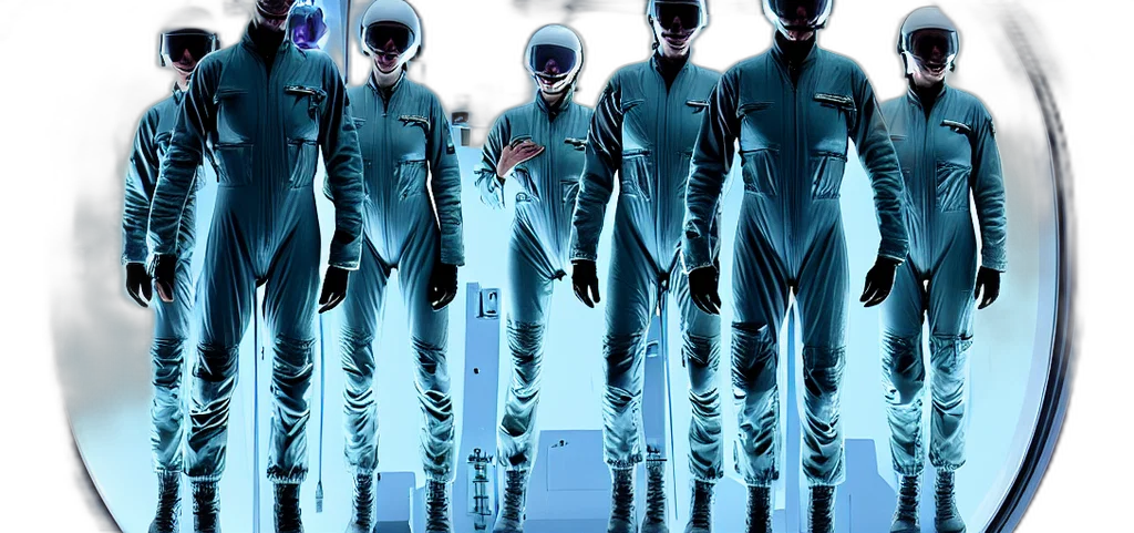 concept art, comic book art, cyberpunk, outer space transparent PNG cut-out