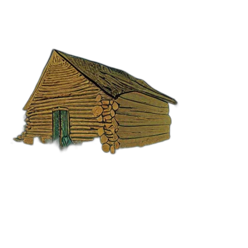 building, furniture, jewelry, 3d render, concept art, photorealistic, log, cabin transparent PNG cut-out