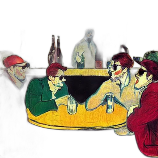 hat, jacket, bottle, concept art, comic book art, fire, hip, guys transparent PNG cut-out