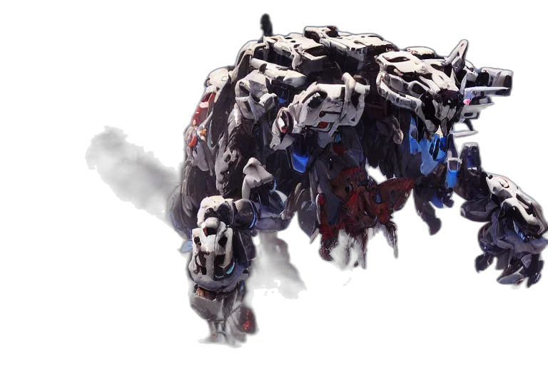 creature, animal, dragon, robot transparent PNG cut-out