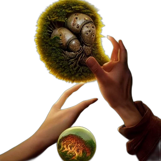 mask, creature, face, hair, concept art, photorealistic, fantasy art, 3d render transparent PNG cut-out