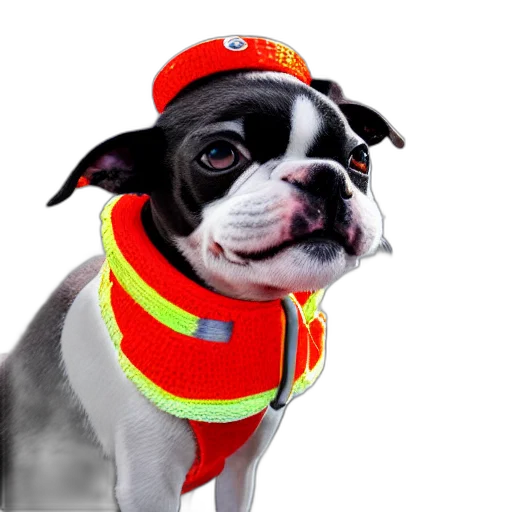 staff, hat, animal, photorealistic, 3d render, closeup, photograph, cute transparent PNG cut-out
