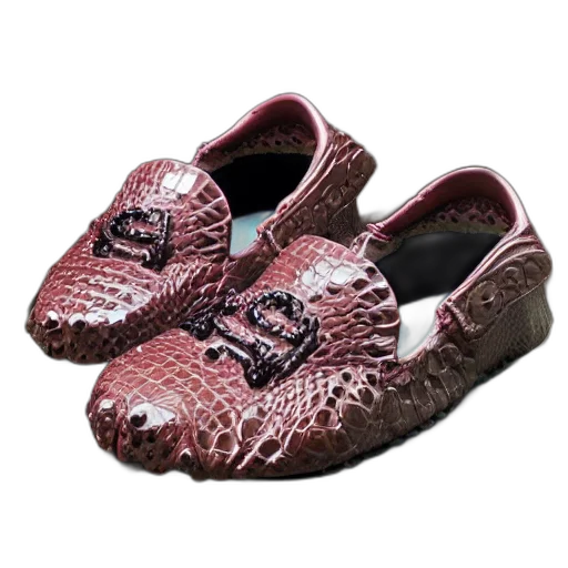 shoes, 3d render, photorealistic, peppa, croc transparent PNG cut-out
